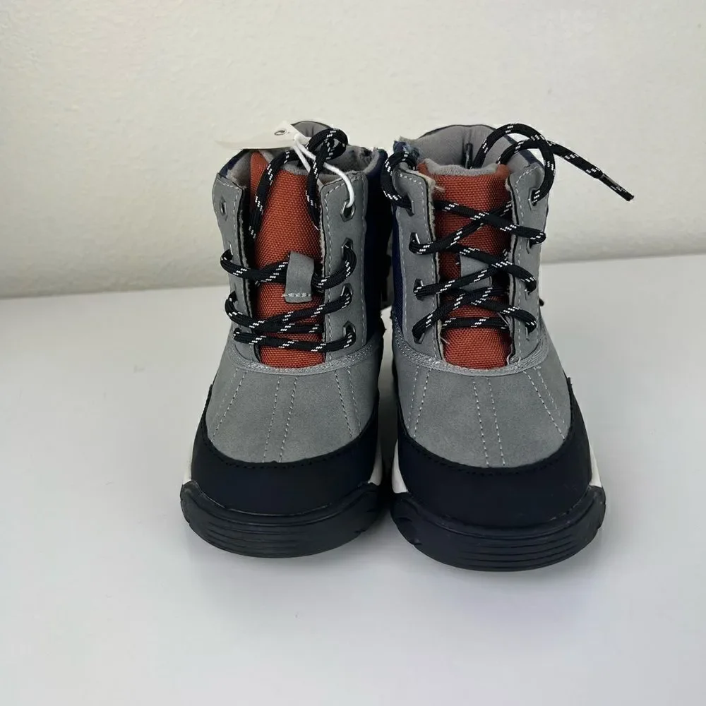 Zara CONTRASTING HIGH-TOP SNEAKERS Kids  12 .5